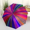 1pc Color Wheel Spectrum Automatic Folding Umbrella with 8-Rib Windproof Design, Portable Foldable Sunshade Umbrella For Halloween 024