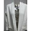 Women's Autumn and Winter Long Sleeve Lapel Hooded Long Cardigan Loose Sweater Jacket