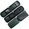 6-Piece Slant-Edge Nail Clipper Set with Dark Green Zipper Bag - Durable & Portable Manicure Tools