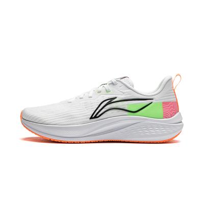 Li Ning Red Hare 7 Amorti Support Léger Rebond Bas Marathon Entraînement Chaussures de Course Homme Blanc Vert ARPU003-14