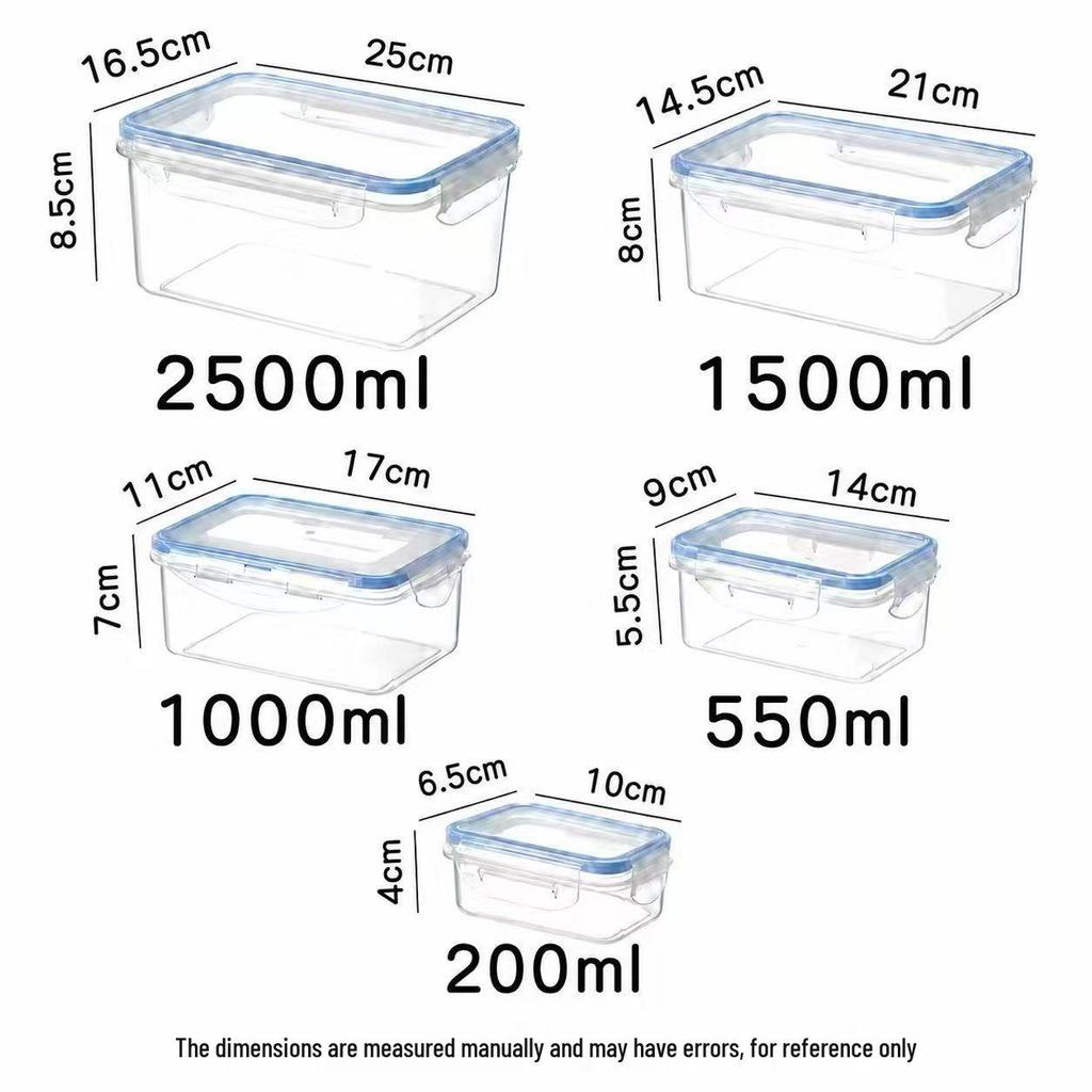 Transparente mikrowellengeeignete Frischhalte-Aufbewahrungsbox
