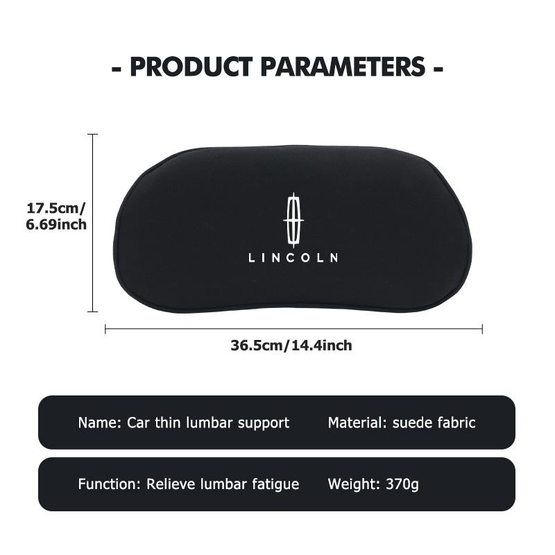 Car Seat Pillow Waist Protection Cushion Breathable Lumbar Support For Lincoln Mondeo MKZ MKX Aviator Navigator Continental tk2