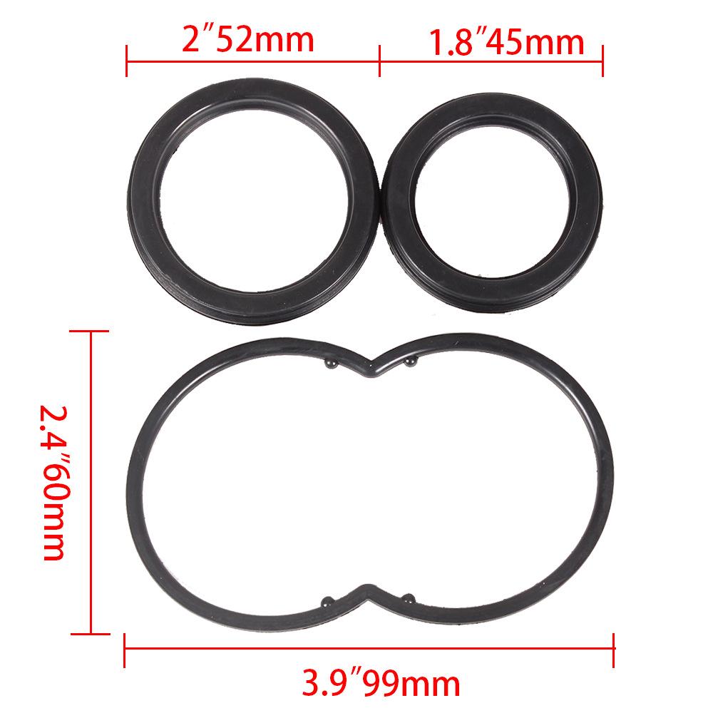 3-Piece Power Steering Seal Kit for Chevrolet, GMC, Ford, Dodge
