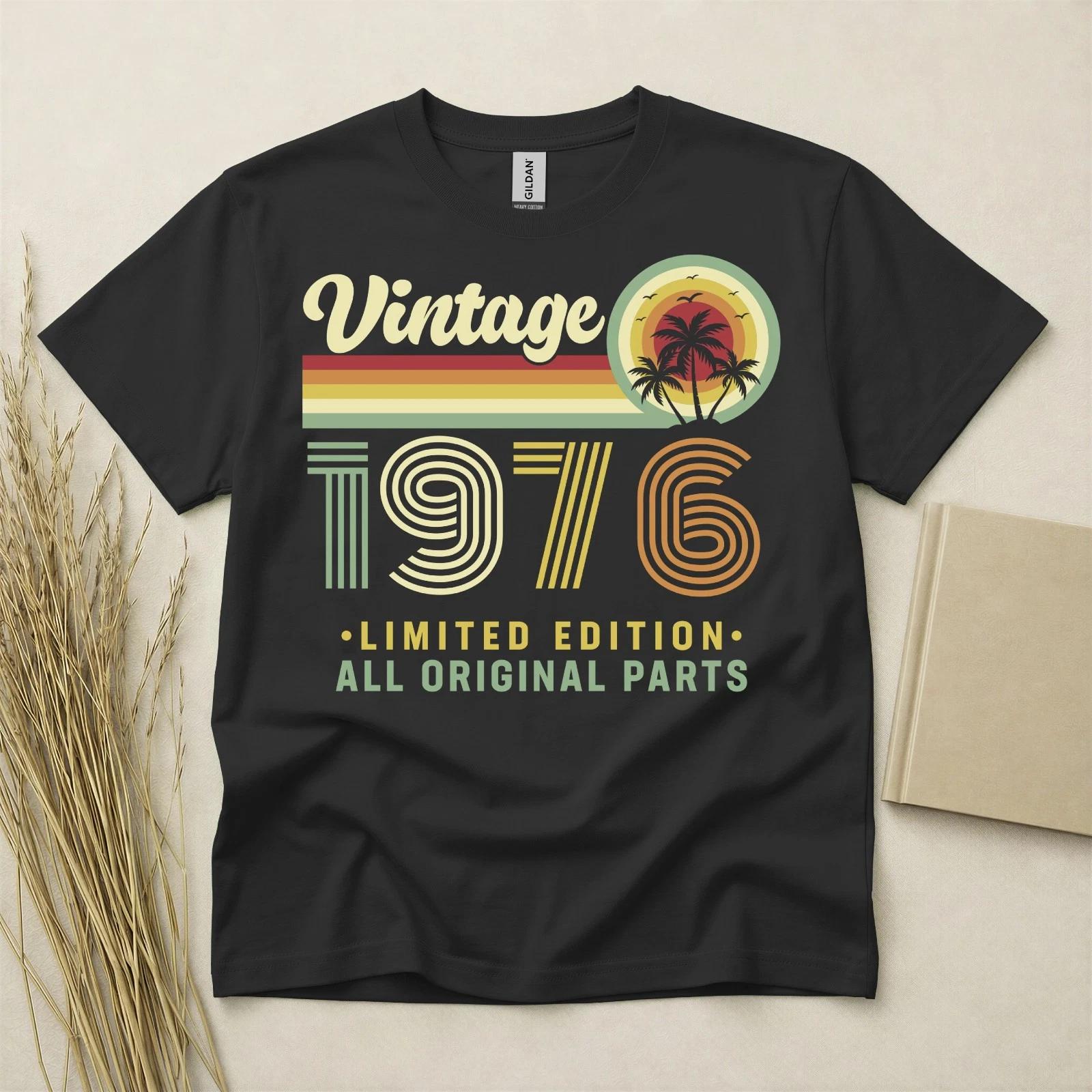 50th Birthday Shirt Born In 1976 50 Years Old Gifts Vintage Retro T-Shirt Fifty 4XL