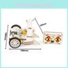 Assembled Wooden Remote Controlled Combat Vehicle With Rotating Wing Toy Set