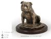 Staffordshire Bull Terrier, Staffy - Dog Figurine, Figure On a White Base, Trophy for Art-Dog Dog Show Exhibition