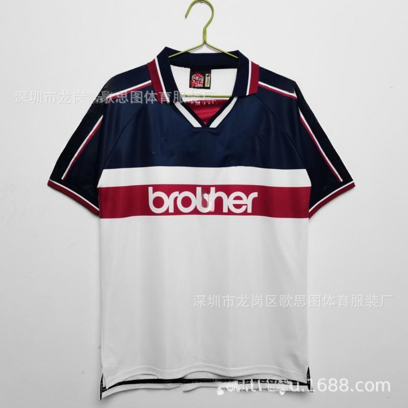 Retro Football Jersey Men Vintage Soccer Shirt Sports Training Top
