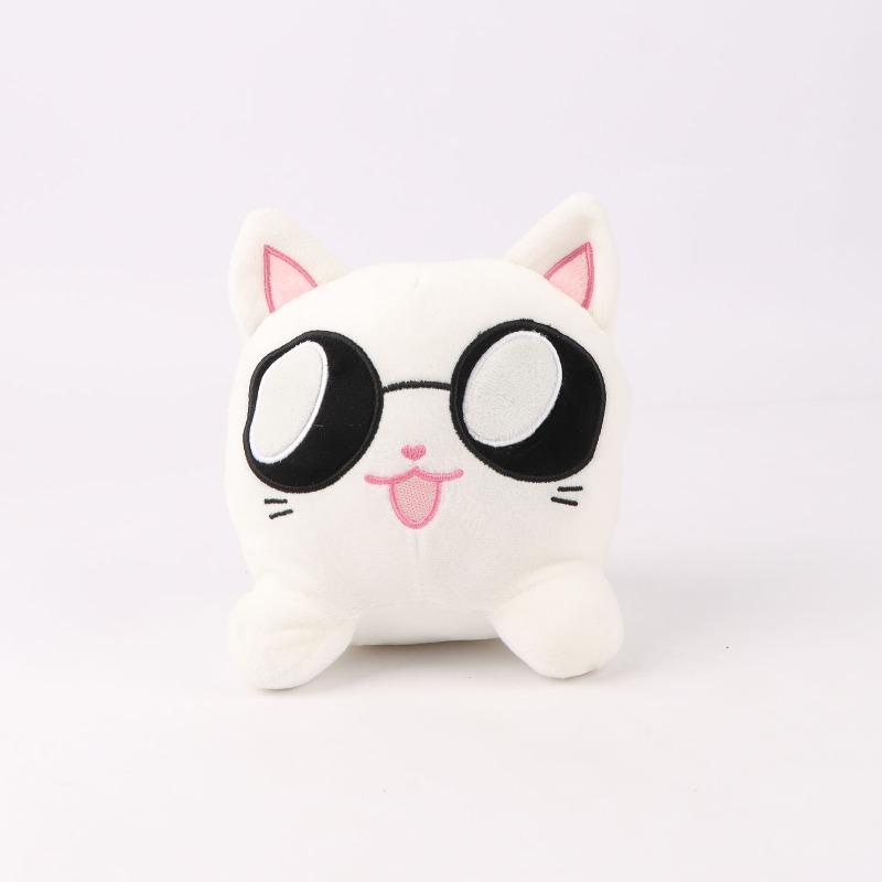 Nieuwe Jujutsu Kaisen Gojo En Geto Pluche Speelgoed Pluche Kat Zacht Knuffeldier Zwarte Kat Witte Kat Pluche Speelgoed Verjaardagscadeau 18-20cm