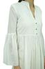 Bimba Women Designer Short Boho Dress With Gathers On Waist & Ruffle Sleeves