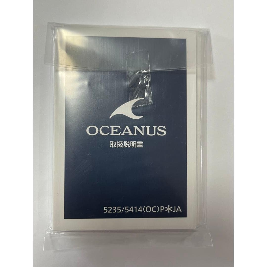 Used Casio CASIO Oceanus manual 5235/5414 new unfilled