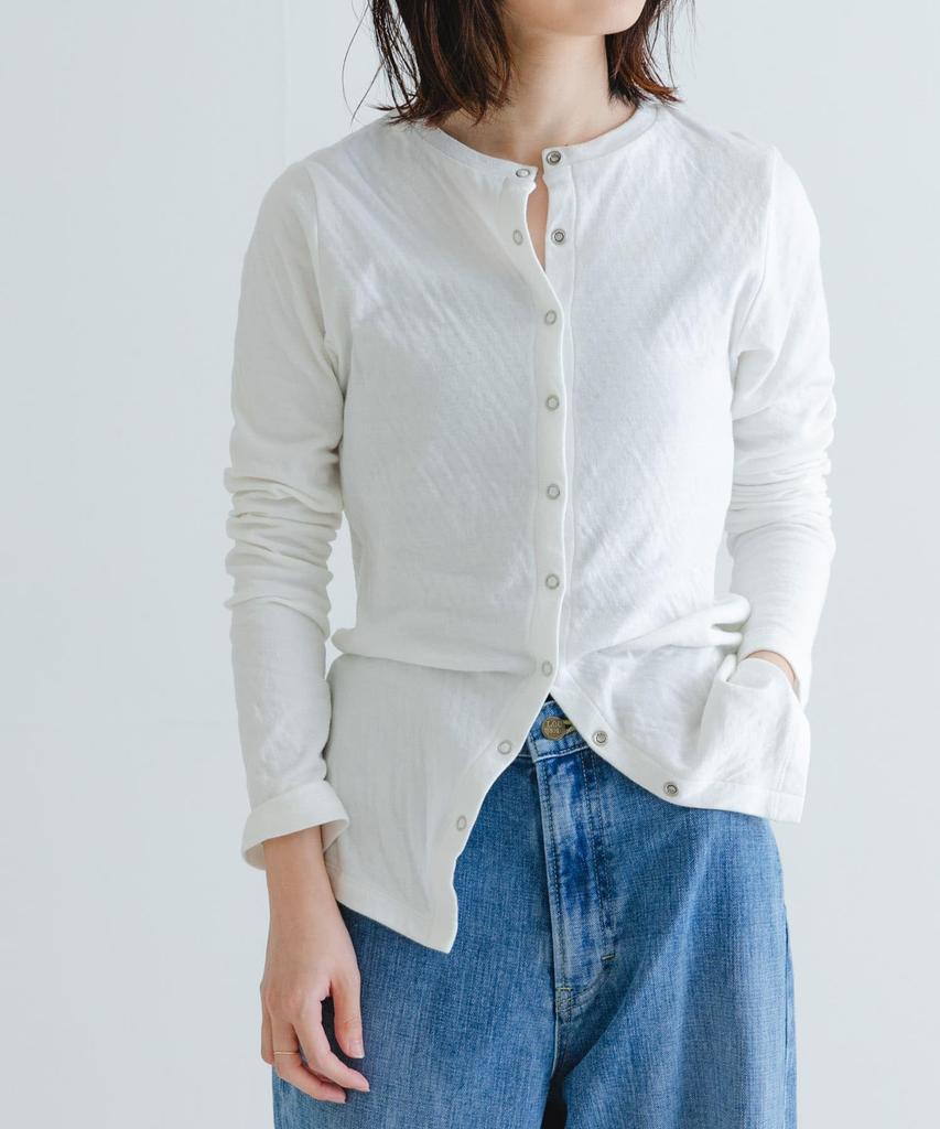 Urban Research Made in Japan Crew Neck Cardigan Women's URA4-21T005 (Off-Free)