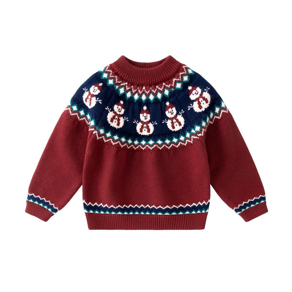Dudujia Baby Red Sweater - Winter Knitwear for Boys, Festive New Year Collection