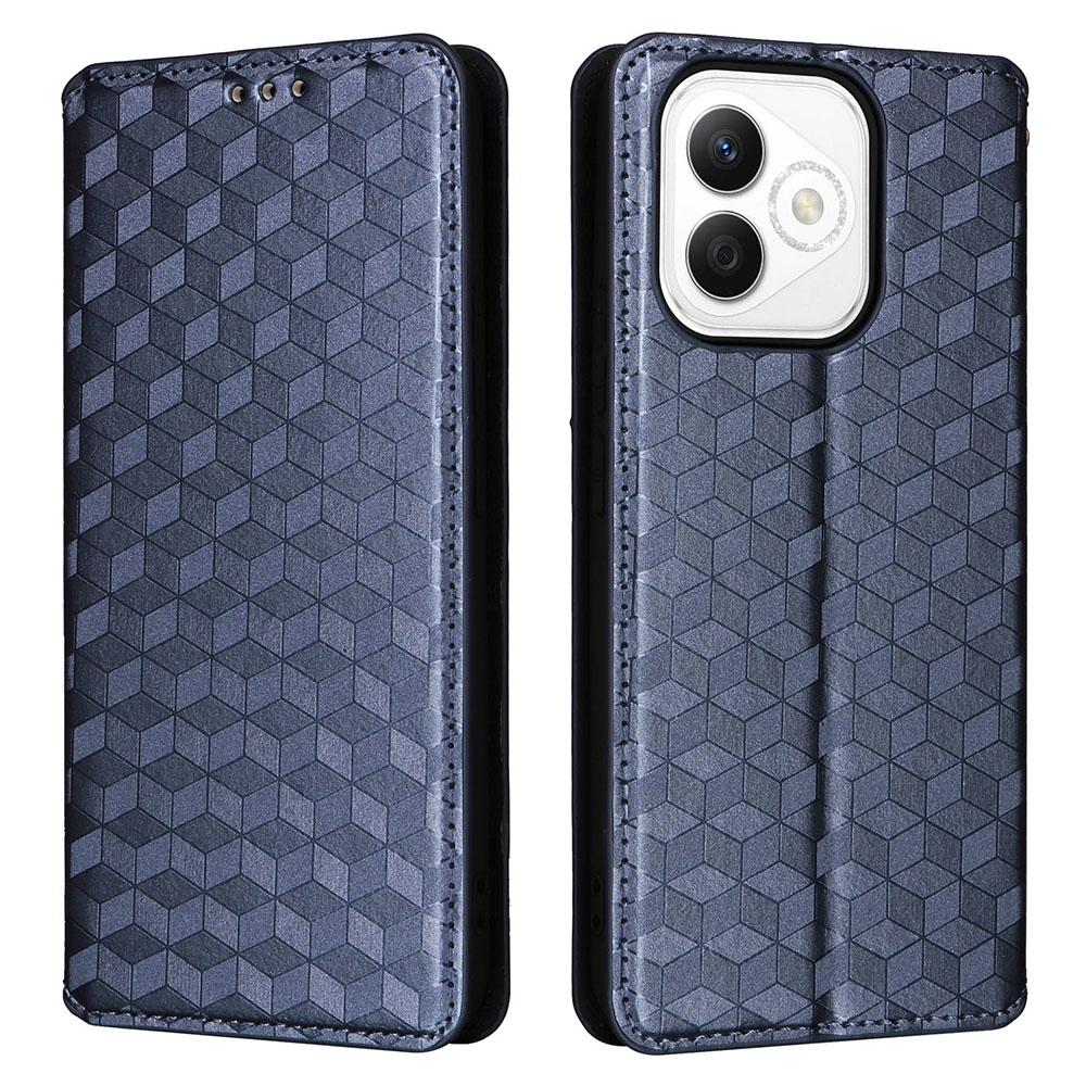 For Honor X60i 5G/Play 9T Pro 5G Wallet Case Rhombus Imprinted Leather Phone Cover