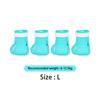 4pcs Anti-Scratch Cat Feet Covers Adjustable Anti-Off Shoes for Cat Silicone Cat Paw Protector Boots for Cat Bathing Pet Supplie