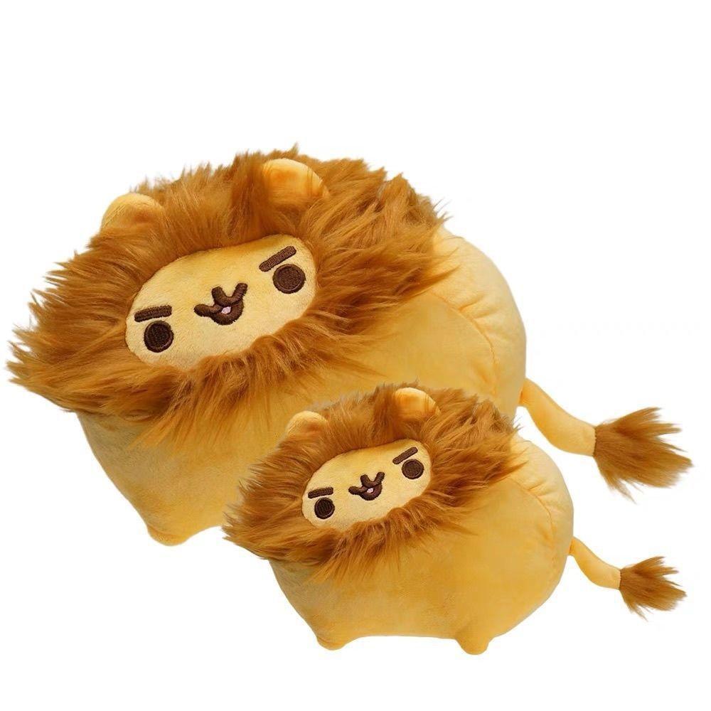 Lion Cat Biscuit Plush Doll - Chubby Meow Toy Figure Small 15cm