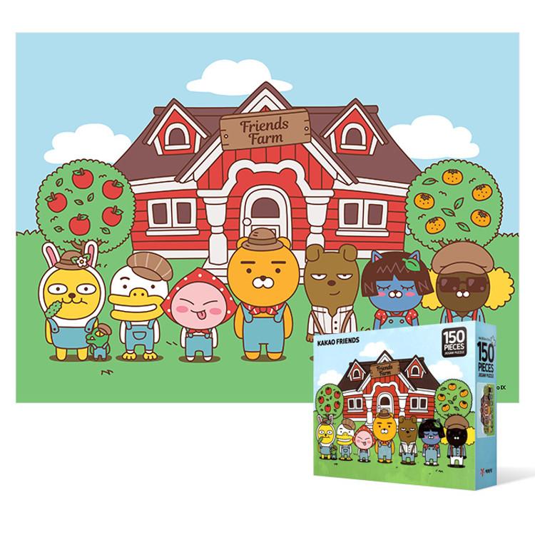 150 Piece Jigsaw Puzzle - Kakao Friends Farm, Popular Korean Puzzle