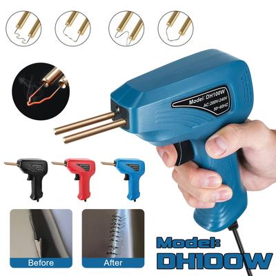 Plastic Welder 100WHOT Stapler Plastic Welder Heat G-un Bumper R-epair Kit Electric Welding Soldering Iron Πλαστική μηχανή συγκόλλησης
