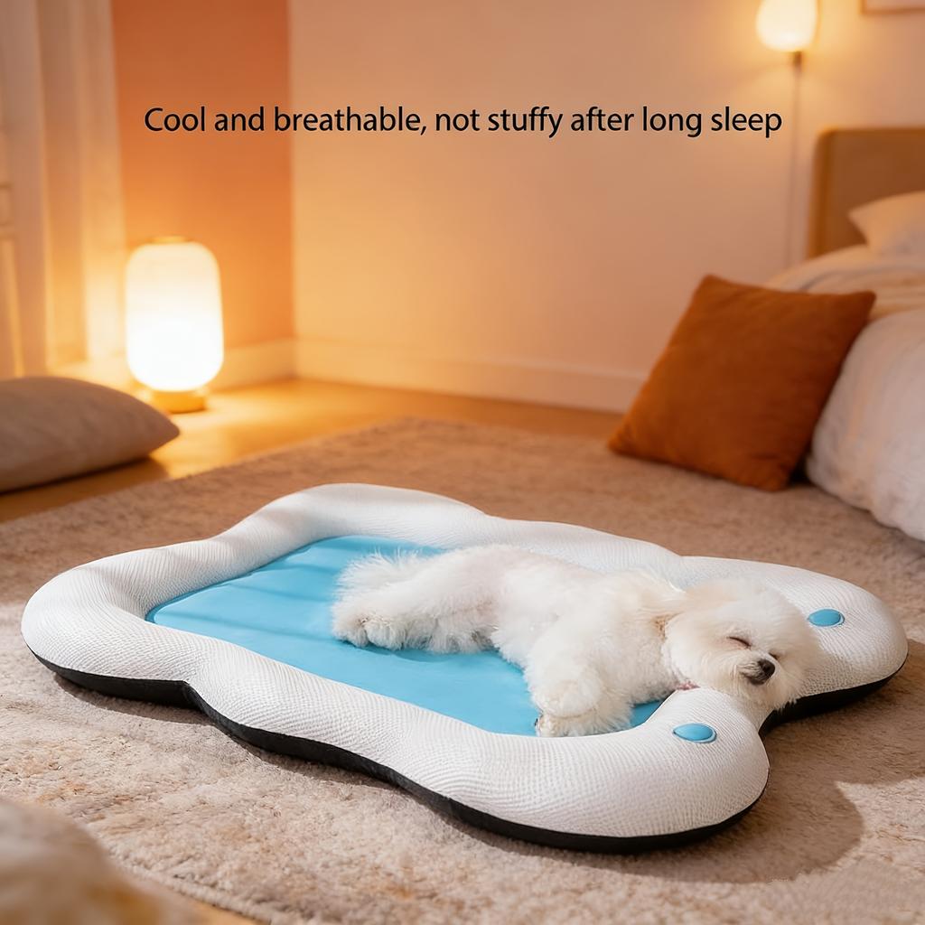 Small And Medium Pet Cooling Mat Pet Bed Breathable Memory Foam Pad Suitable for Spring Summer And Autumn Easy-To-Clean Material