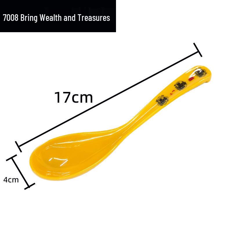 Imitation Porcelain Melamine Chinese-Style Drop-Resistant White Spoons for Hotel and Restaurant Use, Seasoning & Soup Serving