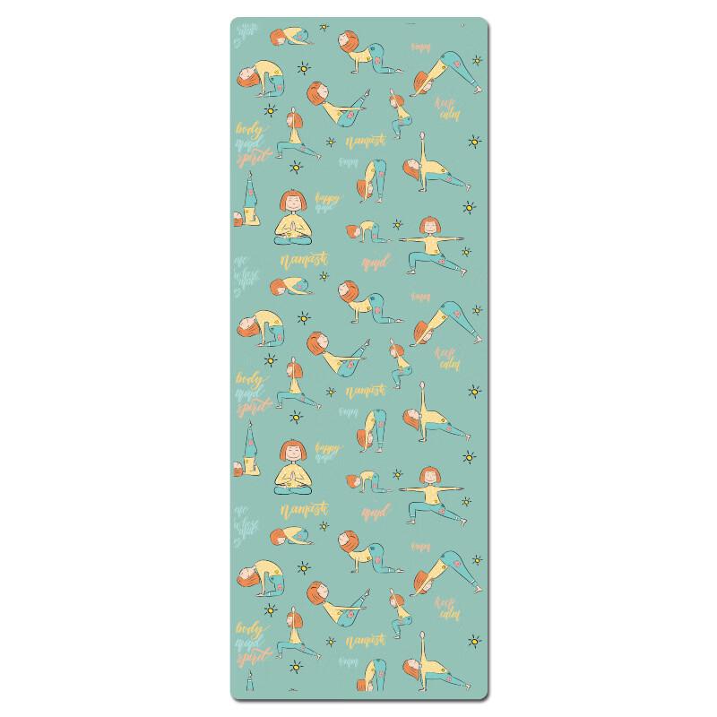 OEING Printed Natural Rubber Yoga Mat