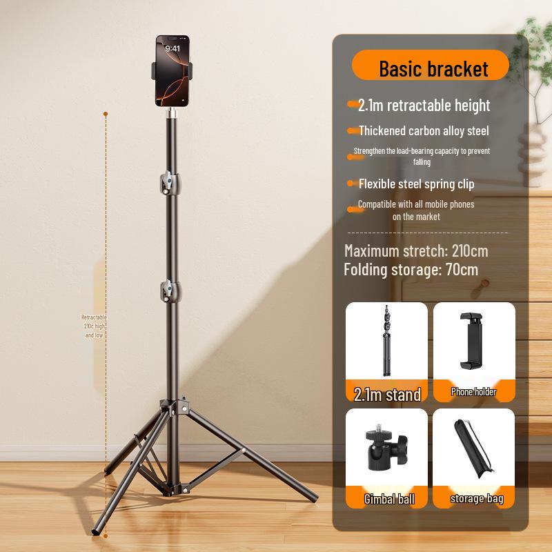 Floor-mounted Mobile Phone Live Streaming & Photography Tripod Bracket