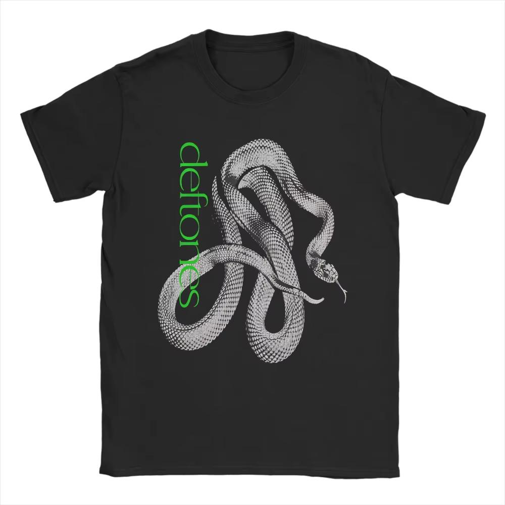Deftones Snake Private Music Album Fashion Print SpringSummer Tshirt Mens and Womens Music Tour Cotton Tshirt 2XL