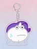 1pc My Little Pony Cute,Funny Frog Acrylic Keychain, Character Twilight Sparkle, Rainbow Dash, Pinkie Pie, Fluttershy, Suitable For Keys, Decorations,