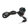 Electric Bike Twist Throttle ABS with Green Screen Lock Keys Electric Bike Throttle Grip For
