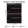 Chip Cover Sticker for Cards: Ruler Design