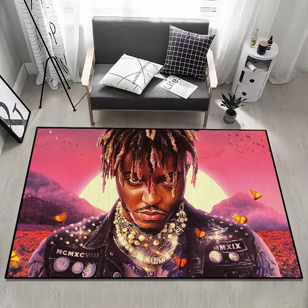 Juice Wrld Fighting Demons Door Mat Welcome Entrance Balcony Bathroom Floor Non-slip Rug Bedroom Carpet Home Decoration