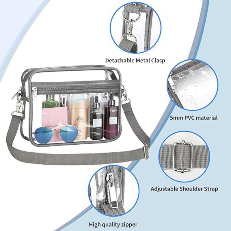 Hot-selling PVC waterproof travel messenger bag, travel portable see-through storage bag, beach mobile phone bag