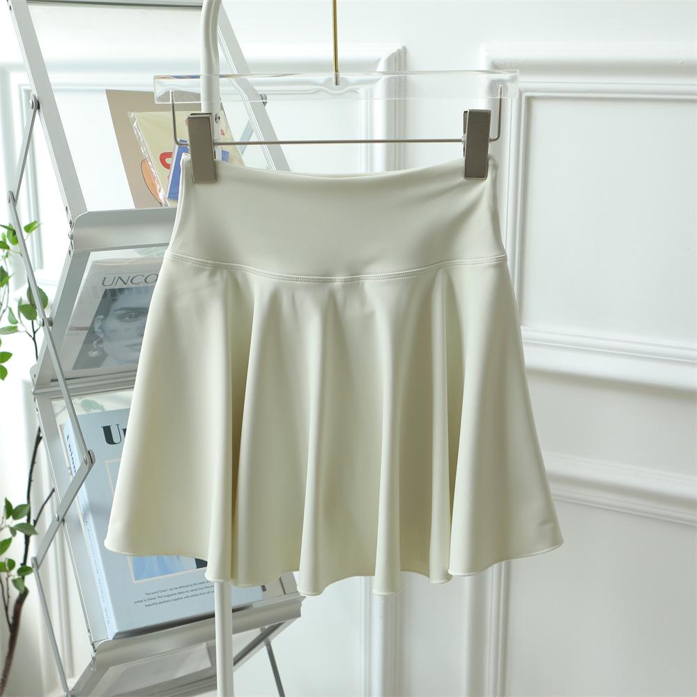 

Женская плиссированная теннисная юбка с высокой талией и встроенными шортами - быстросохнущая мини-юбка для фитнеса, бега, йоги M (100-120 jin)