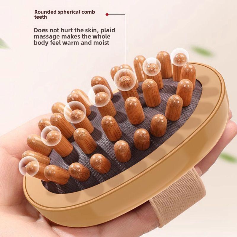 1PC Body Anti Cellulite Brush Soothing Wooden Essential Oil Spa Air Cushion Massage Hair Comb Scalp Massage Brush Body Massager
