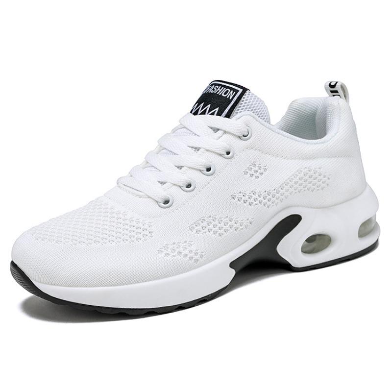 Women's Spring Cross-border Sports Shoes, Plus Size Soft Sole Running Shoes, Air Cushion Breathable Mesh Casual Sneakers