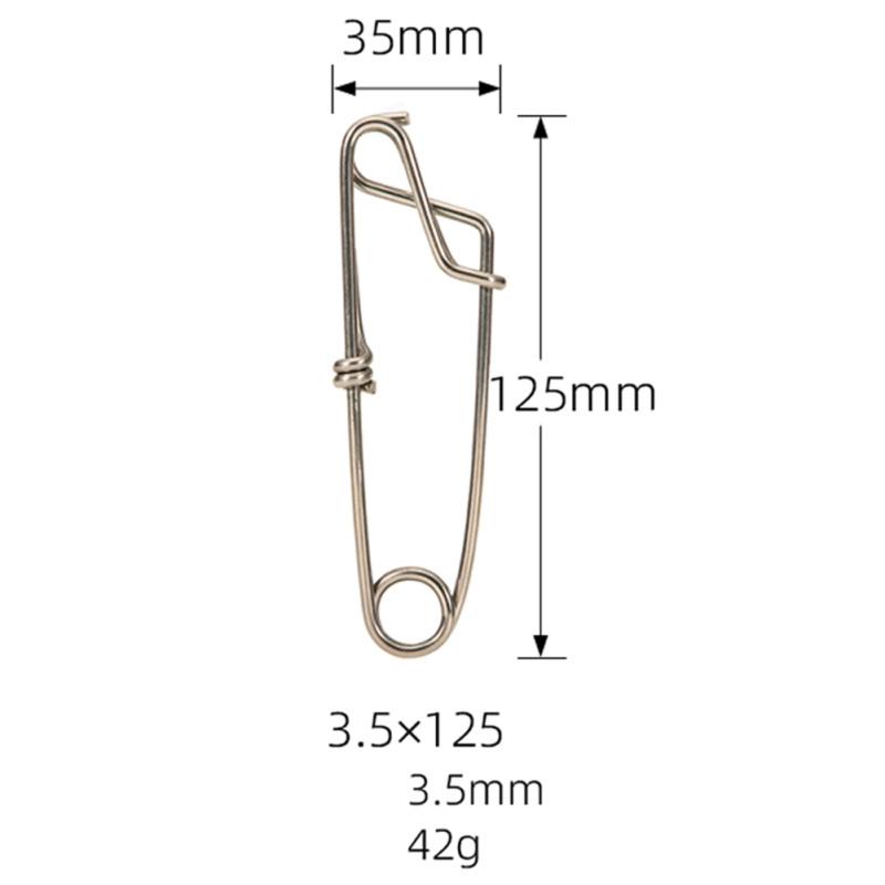 Stainless Steel Fishing  Pins With Open Eyes / Closed Eyes Swivel Connector Long Line Trolling