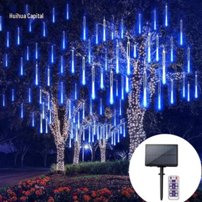 

HUIHUADULED Solar LED Meteor Shower String Lights