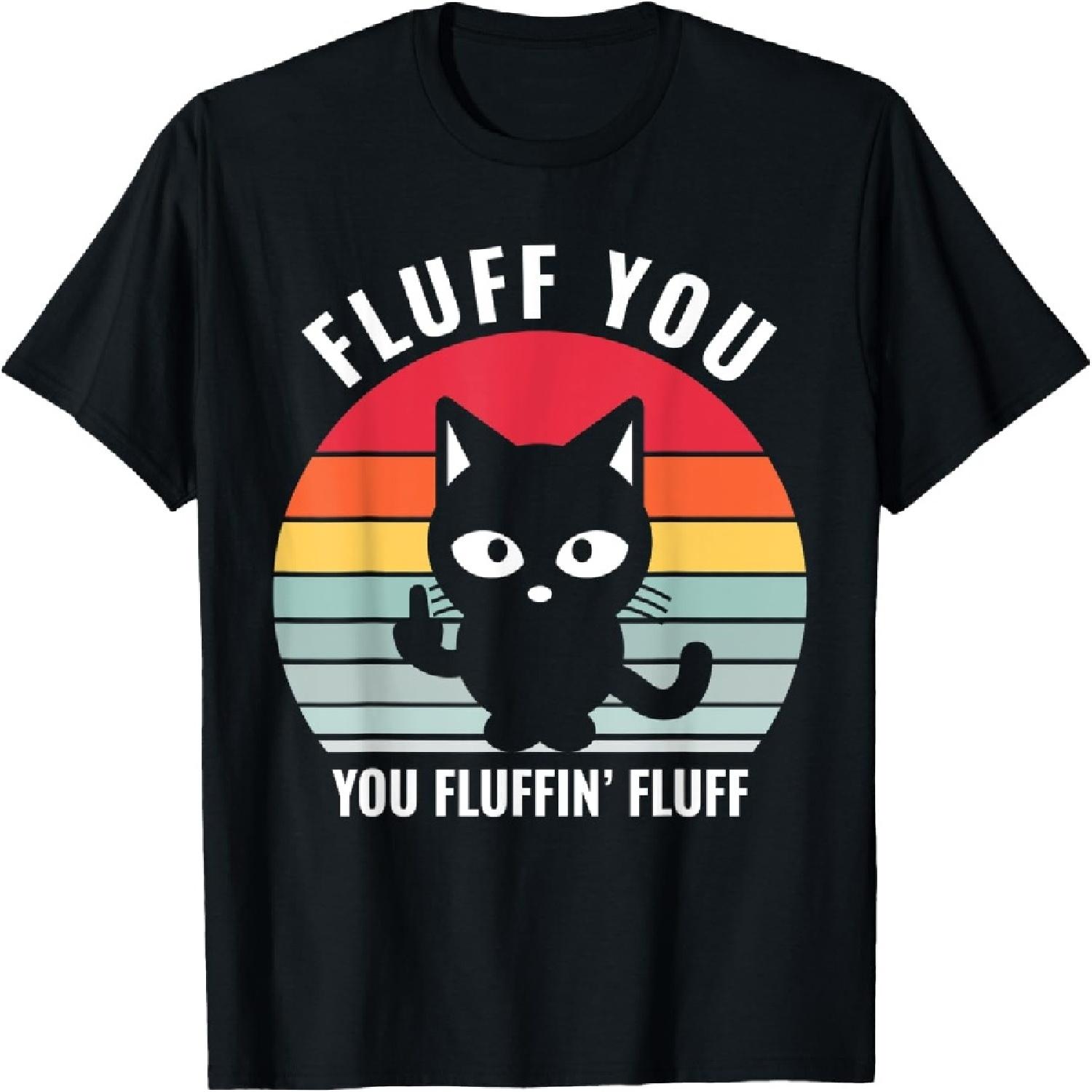 Mean Kitty Cat Middle Finger T-Shirt XXXXXL разноцветный