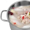 Stainless Steel Soup Pot for Cooking -, Easy to Clean, and Healthy Cookware for Family Kitchen Use