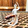 1/4Pcs Stainless Steel Sausage Stand Portable Reusable Standing Man Hot Dog Holder Outdoor Camping Barbecue Grill Accessories