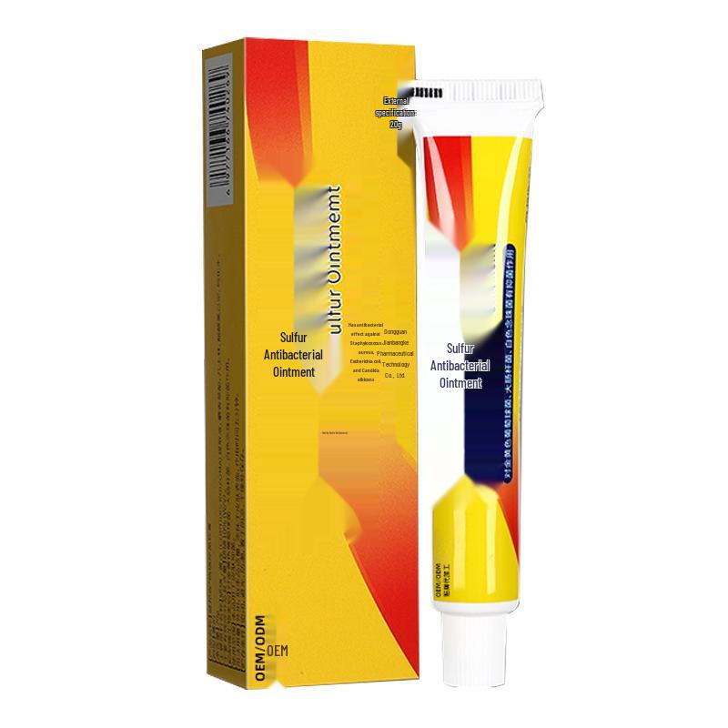 Sulfur Antibacterial Herbal Anti-Itch Ointment for Skin and Mites Relief, 20g/30g.