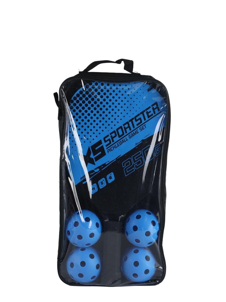 Poplar Wood Pickleball Paddle & Ball Trainer Set for Outdoor Sports Fitness