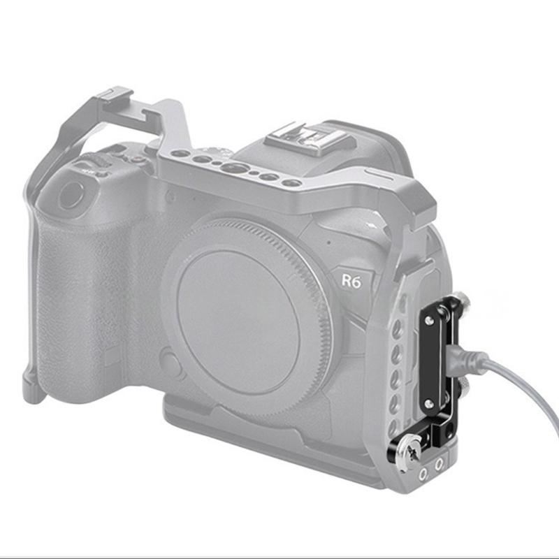 Universal Aluminum Alloy 4-8mm Wire Cable Clamp for DSLR Camera Rigs Secures Loose Connection 1/4 Screw Port