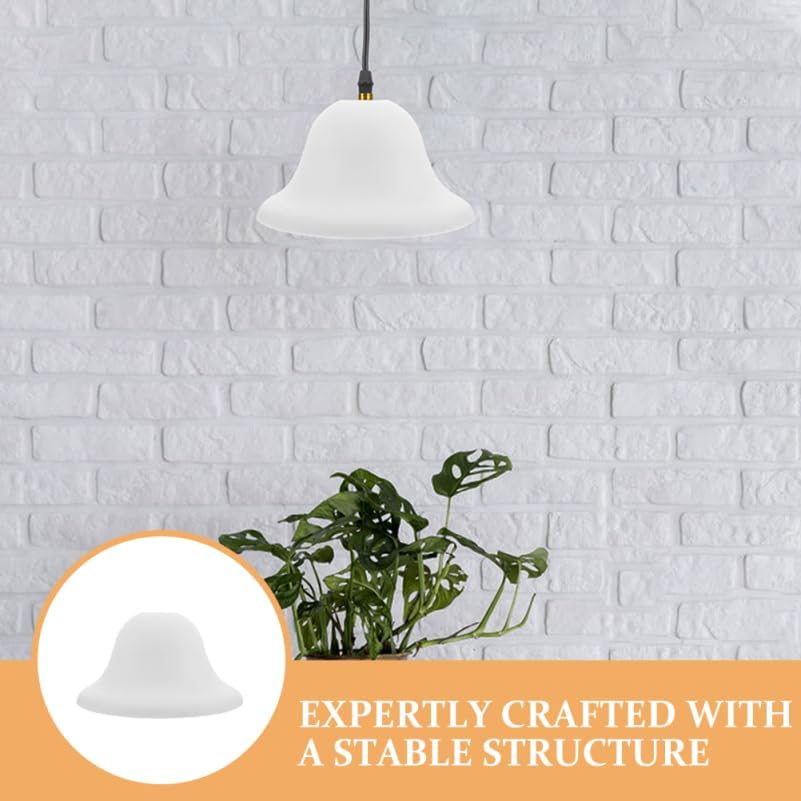 Lamp Shades for Floor Lamps : 2Pcs Plastic Round Mushroom Lampshade Pendant Light Shade for Home Decoration, 7.47X7.47X3.93in (White)