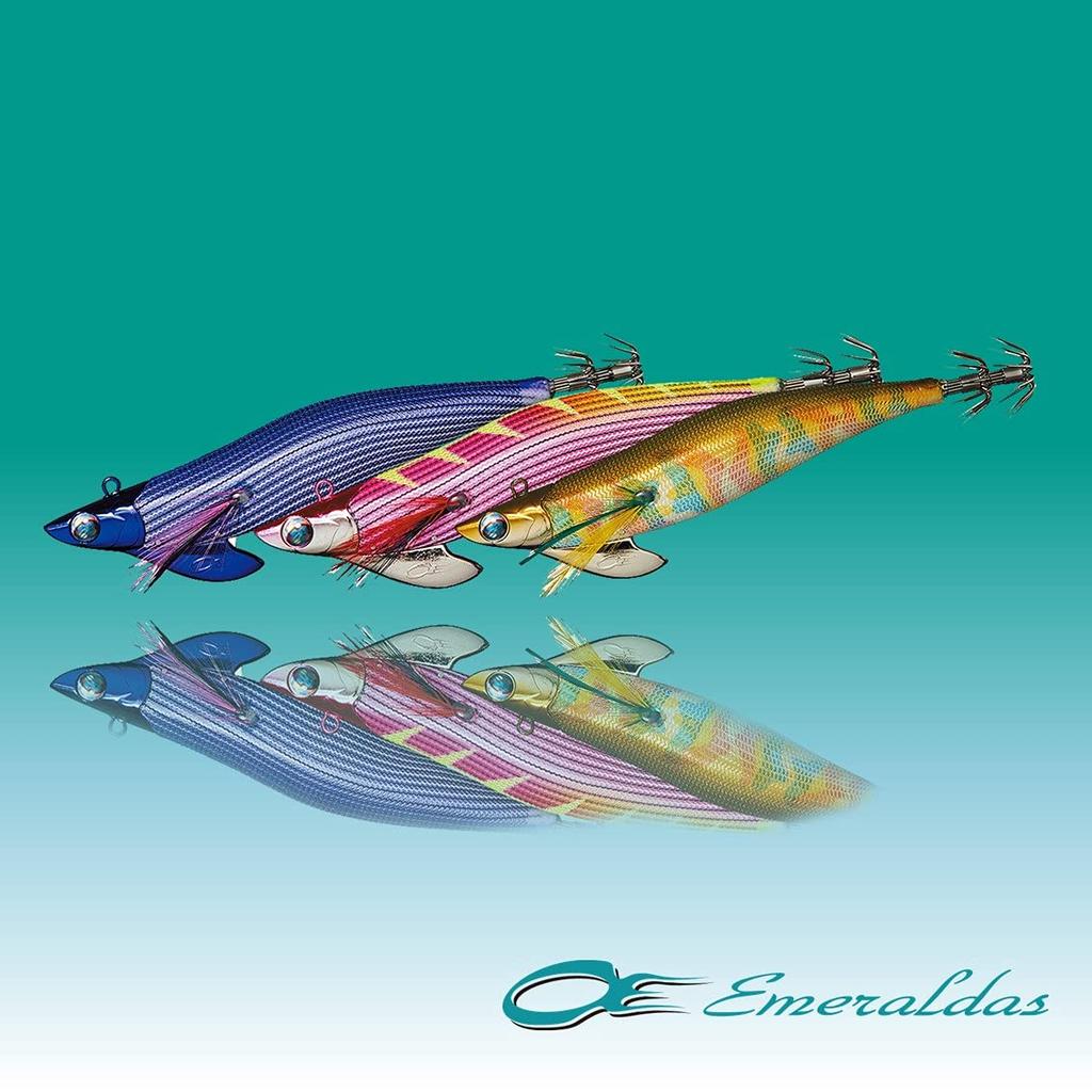 Daiwa Emeraldas Boat II RV Yellow 3.0 Egi, 25g, Pink-Striped Pink, Orange,