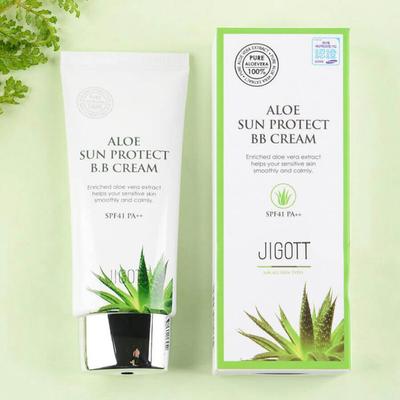 ALOE SUN PROTECT BB CREAM SPF41 PA++, Kbeauty, корейская косметика, образец