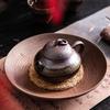 100ml Retro Kiln Water Fired Calabash Pot Kiln Change Retro Ceramic Small Capacity  Pear ShapeTeapot Kung Fu Brewing Tea Pot