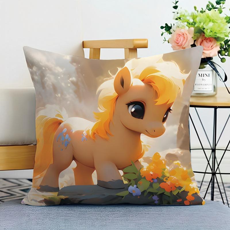 Cute Animal Print Decorative Pillowcase Bedroom Living Room Square Cushion Pillowcase