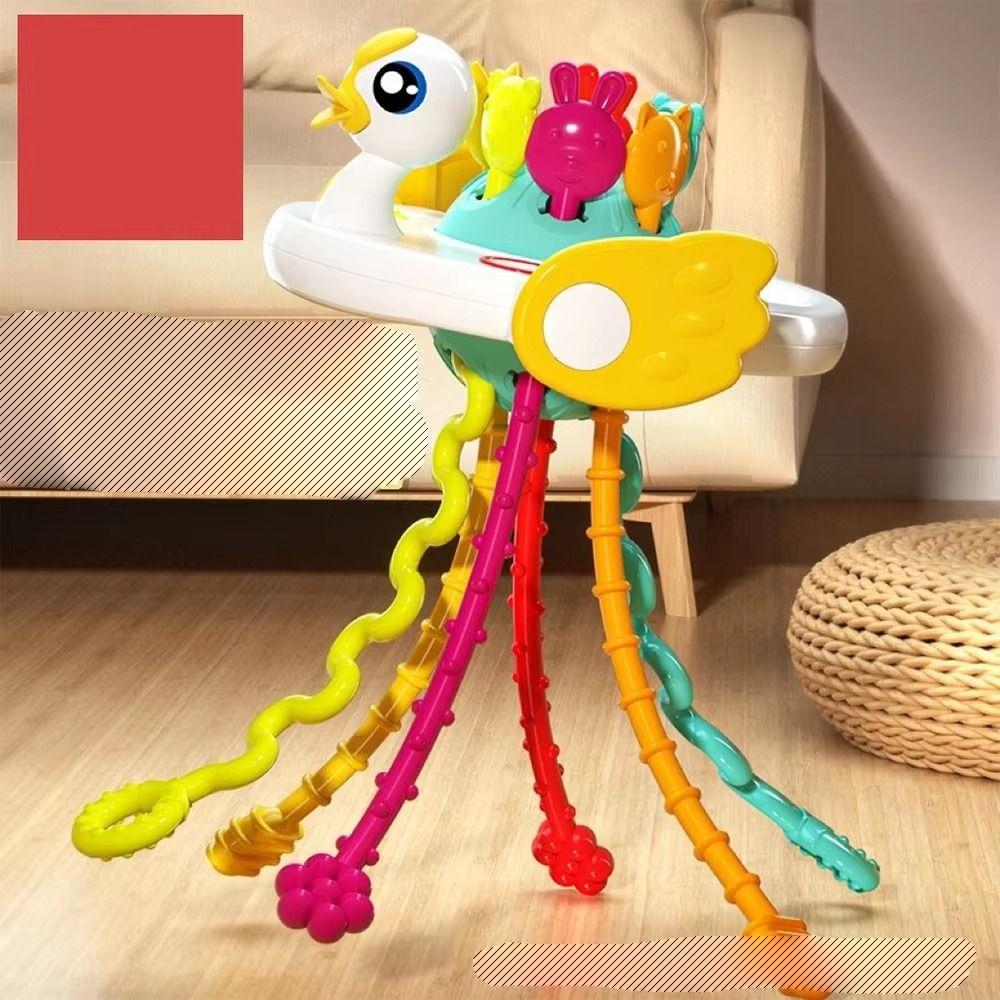 1 Buc Jucărie Educativă pentru Copii cu Șnur de Tras Jucărie UFO Drăguță Jucărie Montessori Durabilă pentru Bebi