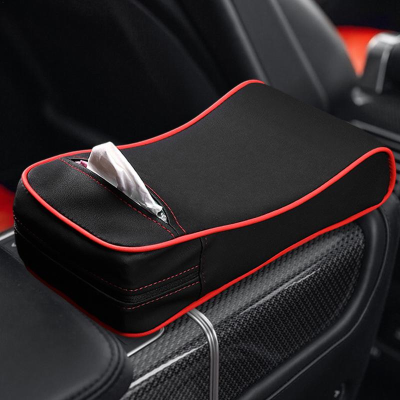 Center Console Pad Heightening Interior Protector Center Console Armrest Cover Pad With Tissue Box For Vehicle Automotive