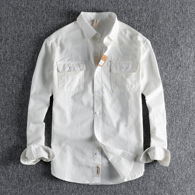 Veelkleurig Retro Streep Shirt Heren Lange Mouw Lente Herfst Mode Dagelijks Gekleed Werkkleding Shirt